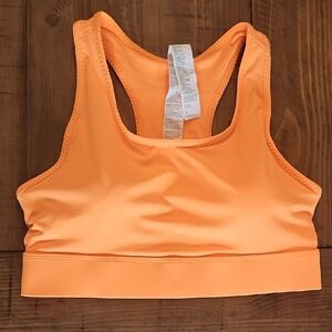 Fabletics Mila Sports Bra Vibrant Orange Large